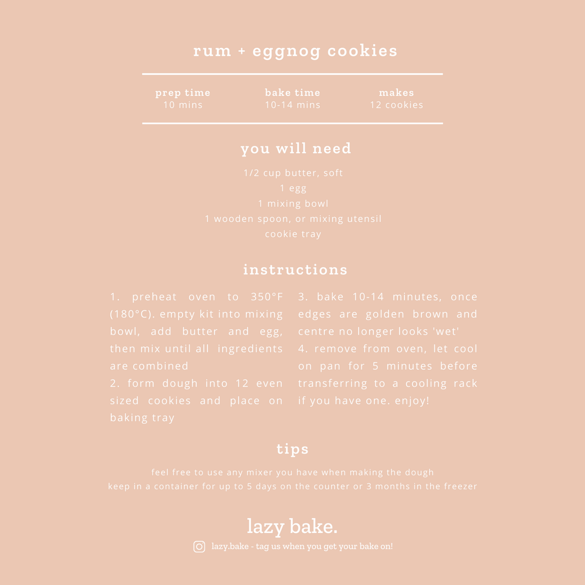 Rum + Eggnog Cookie